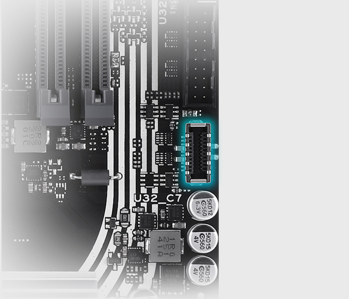 features Front USB Port.