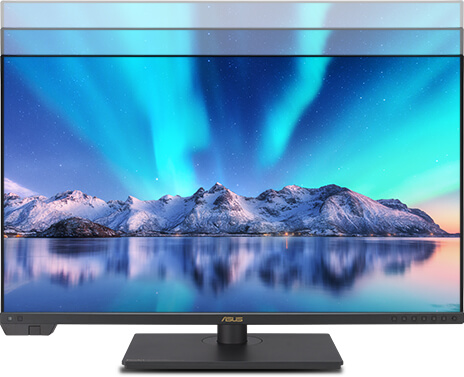 在 ProArt Display 8K PA32KCX 上顯示極光的影像。