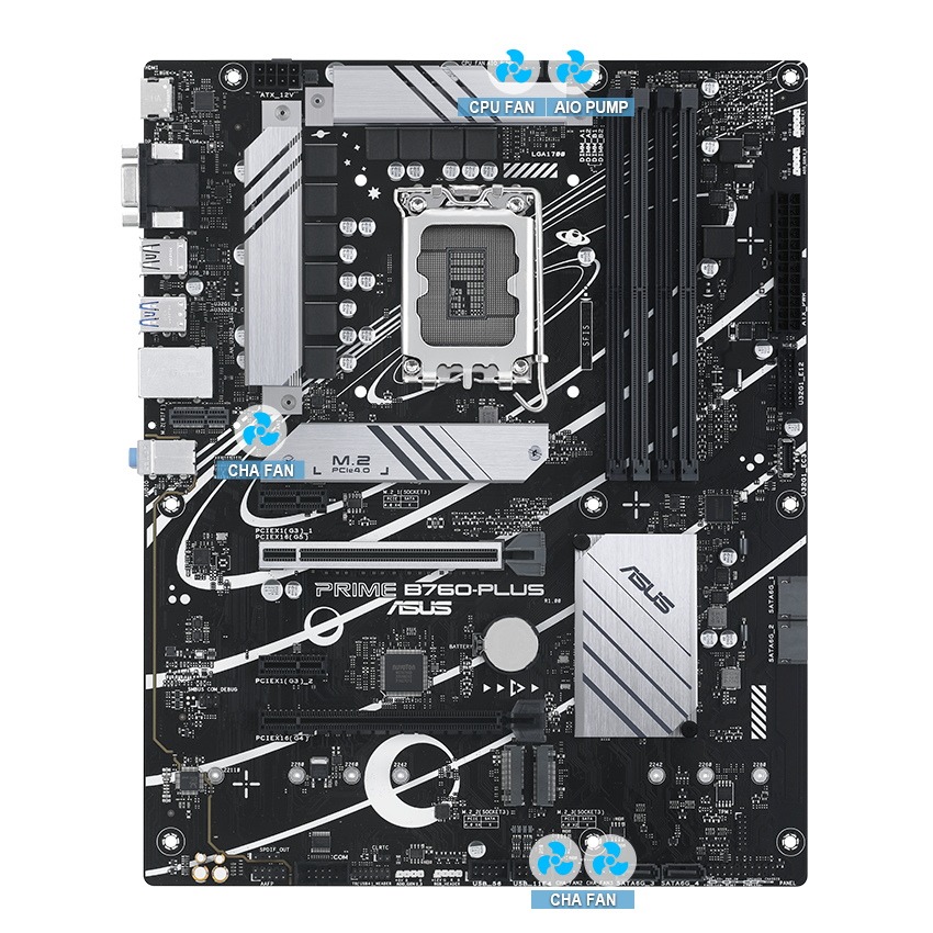 Prime motherboard with 4-Pin PWM/DC Fan image