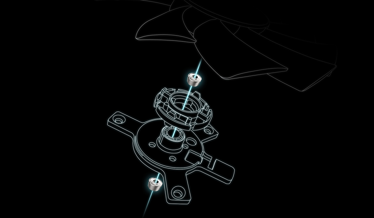 双滚珠轴流风扇