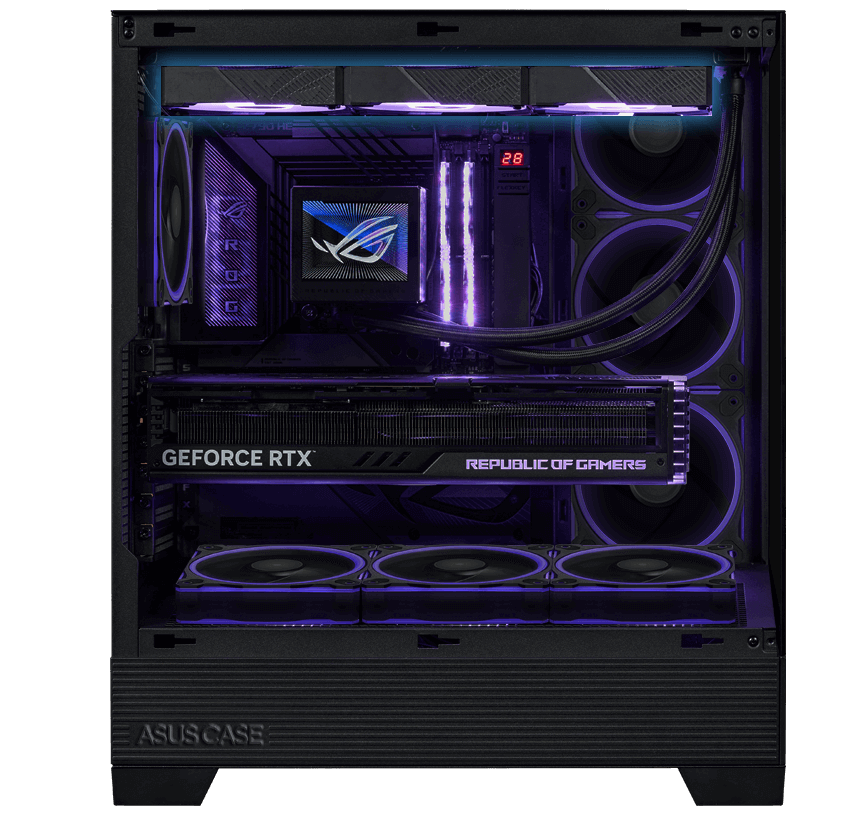 ROG 360 mm 一體式散熱器的特寫
