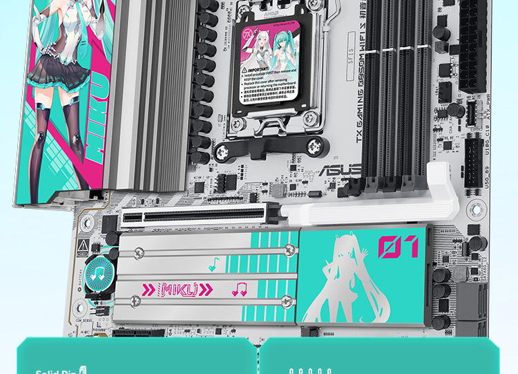 ASUS TX GAMING B850M 初音ミクコラボ マザーボード ASUS TX GAMING B850M 初音ミクコラボ マザーボード - メルカリ