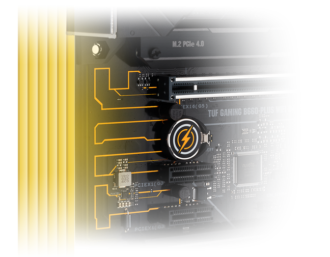 TUF GAMING B660-PLUS WIFI D4 features a 6-layer PCB Design. 