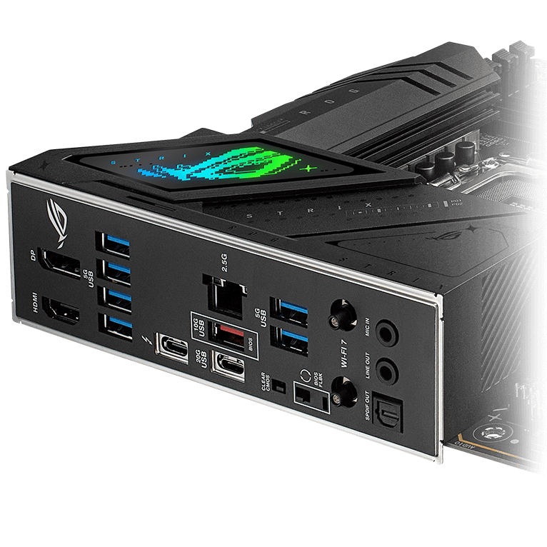 The Strix  B860-F features DUAL USB4® PORTS