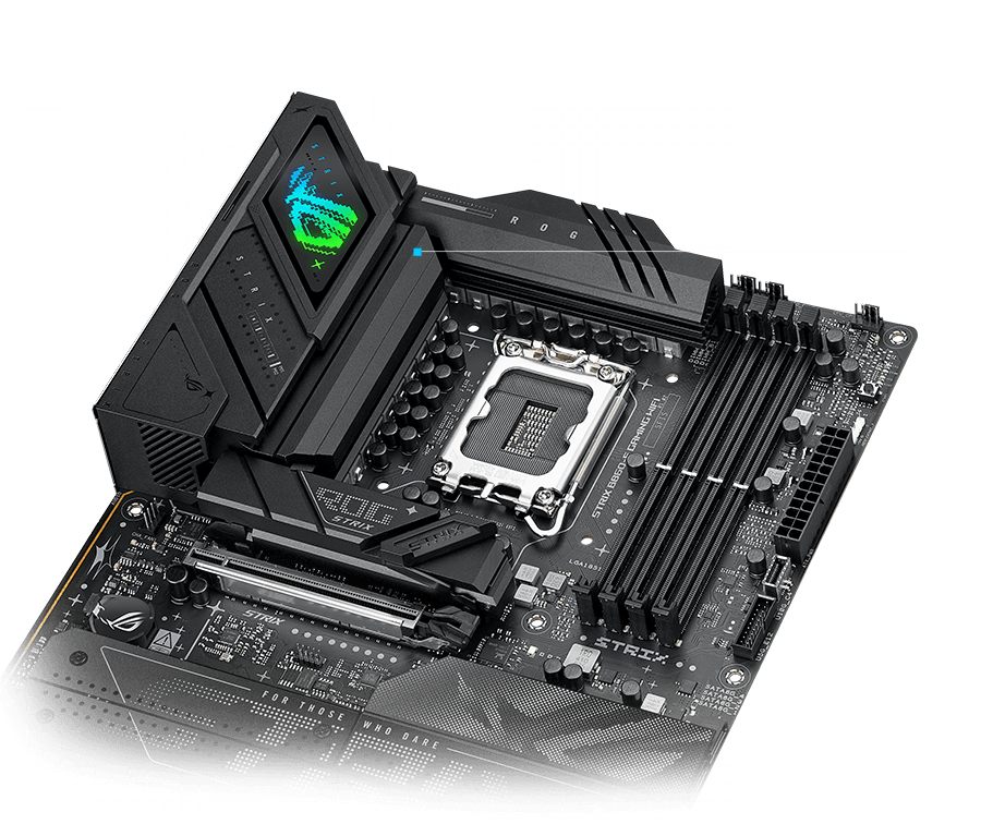 Strix  B860-F VRM cooling design layout