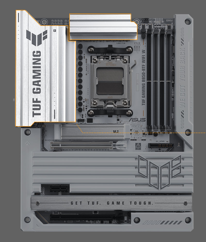 Enlarged VRM Heatsinks