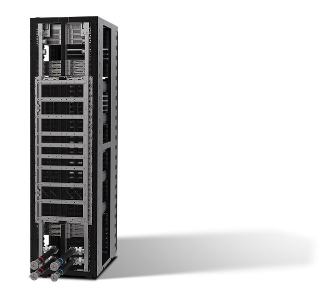 nvidia gb200 nvl72 的背面视图