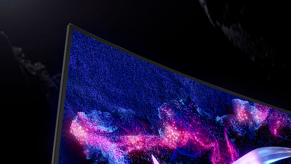 Image showing the thin profile of the XG34.