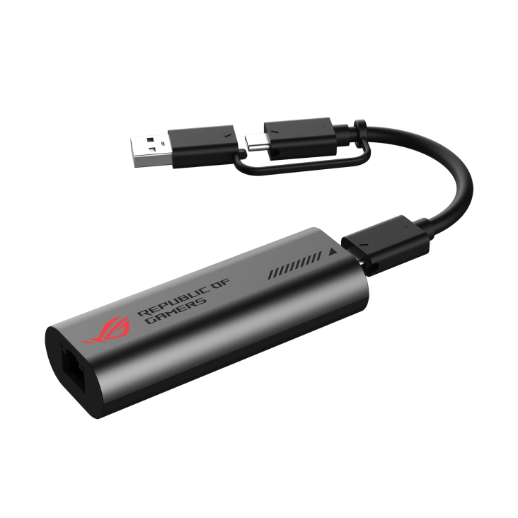 01_ASUS ROG USB-C10G 10G Ethernet Adapter with 2-in-1 USB-C and USB-A connector