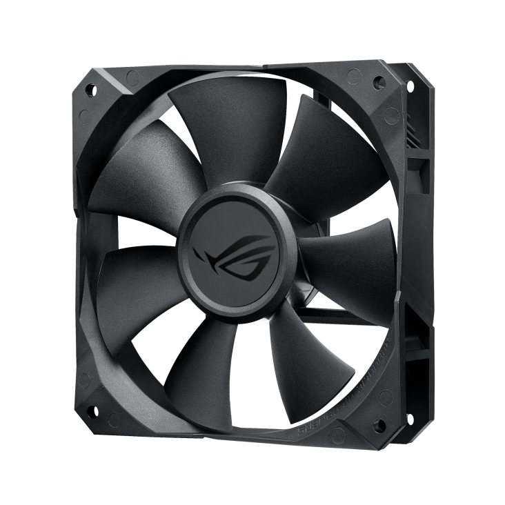 ROG STRIX LC 120 fan front view, 45 degrees