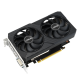 Front angled view of the ASUS Dual GeForce RTX 3050 SI V2 graphics card