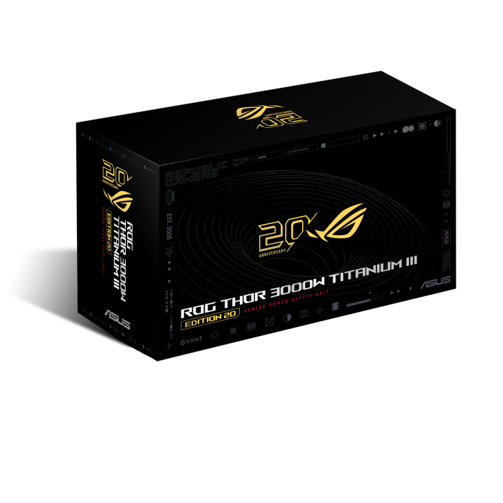 ROG Thor 3000W Titanium III Edition 20 package