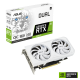ASUS Dual GeForce RTX 3060 Ti White OC edition packaging and graphics card with NVIDIA logo