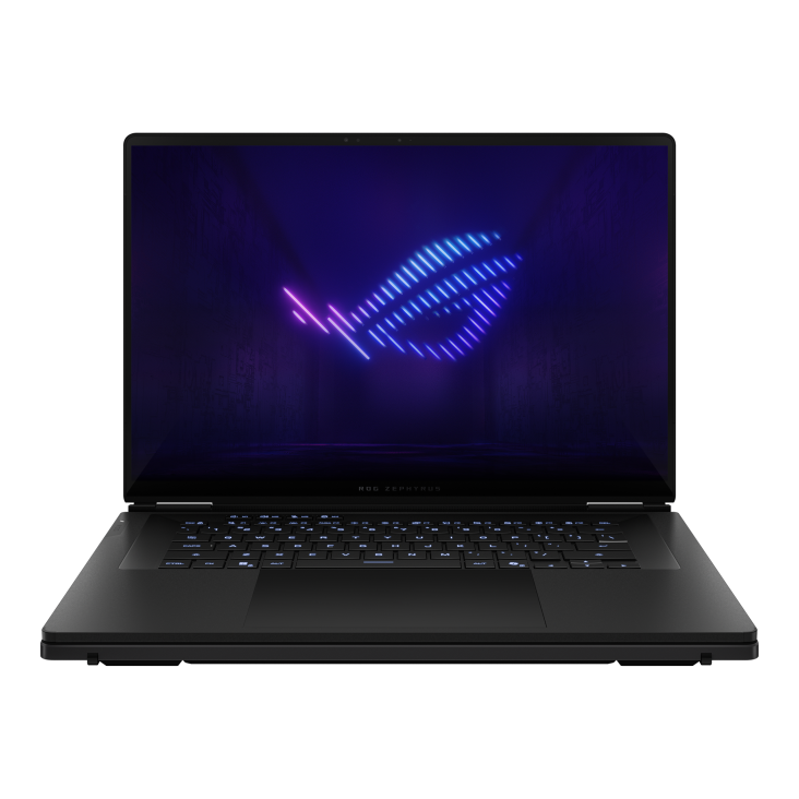 20_Front view of the ROG Zephyrus DUO 16 (2026), with the ROG Fearless Eye logo on screen