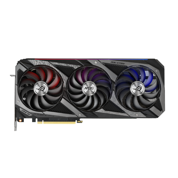 ROG-STRIX-RTX3060TI-8G-GAMING graphics card, front view