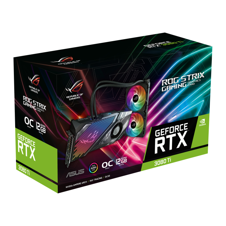 ROG-STRIX-LC-RTX3080TI-O12G-GAMING graphics card packaging