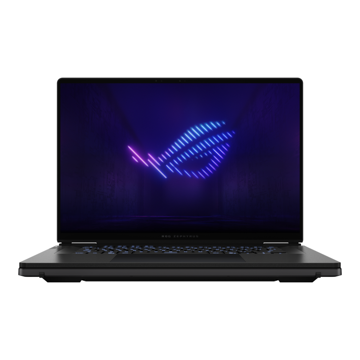 21_Front view of the ROG Zephyrus DUO 16 (2026), with the ROG Fearless Eye logo on screen