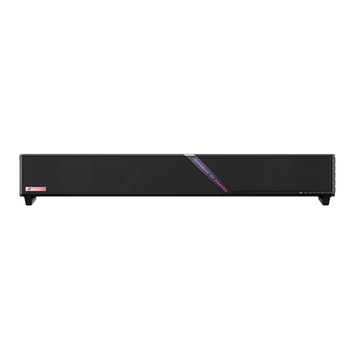 ROG Gjallar PC gaming soundbar front view