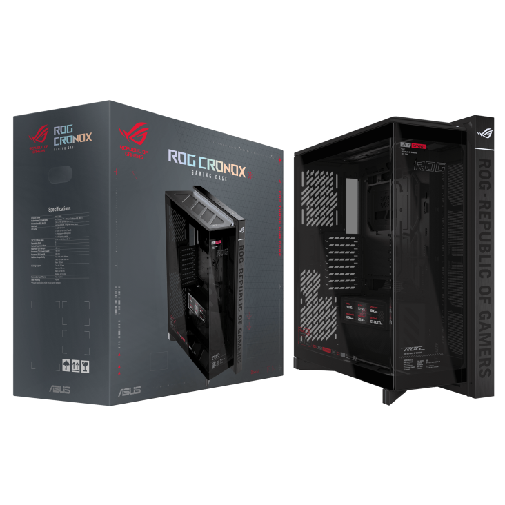 ROG Cronox Black color box with chassis
