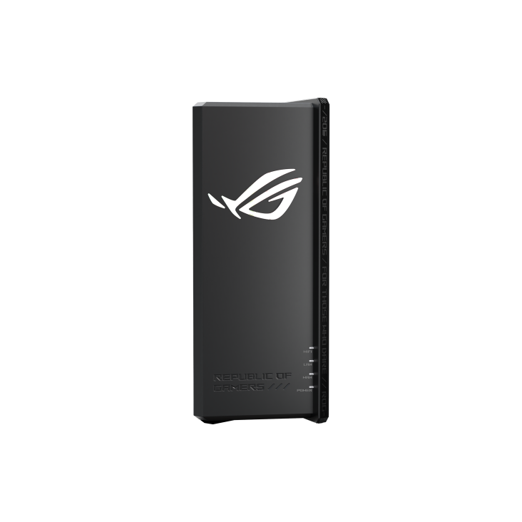 ROG Strix GS7 Pro front view, with Aura lighting