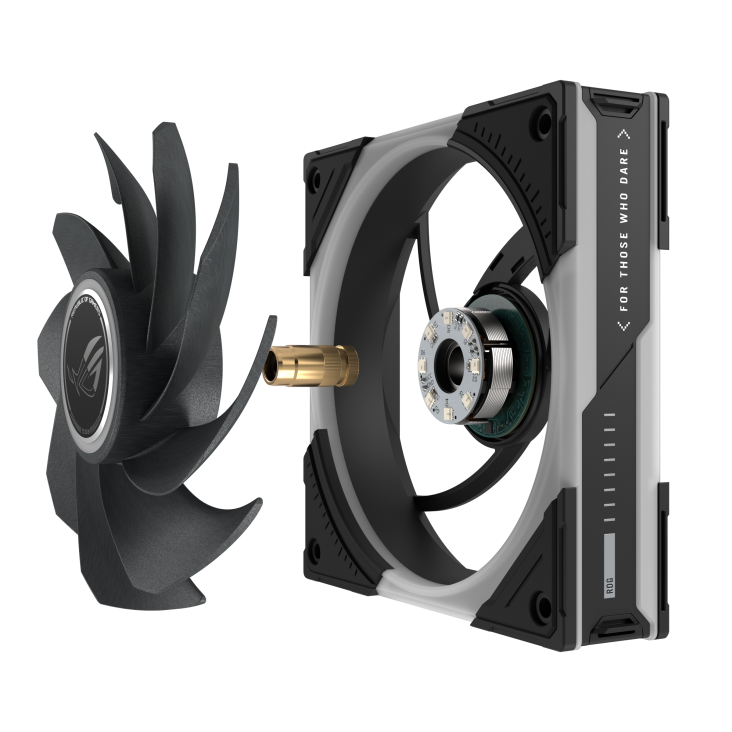 ROG Eurux GR120 ARGB Fan reverse blade exploded view