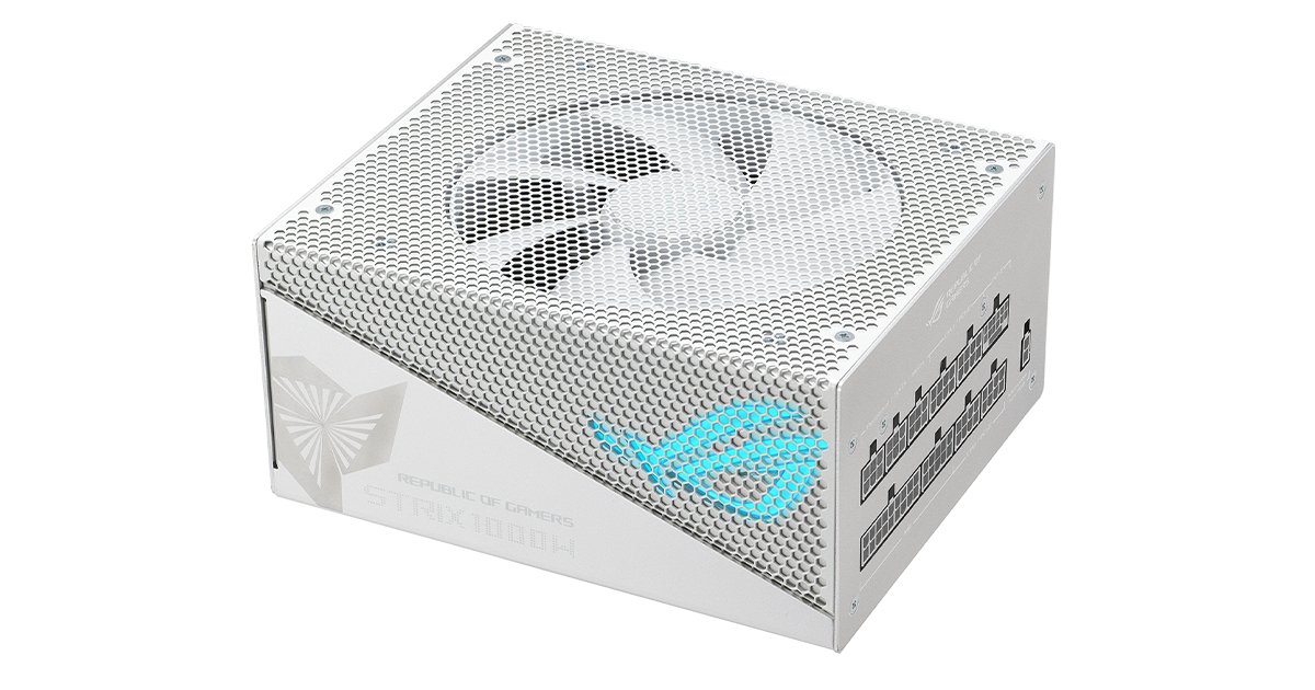 ROG Strix 1000W Gold Aura Snow Edition | Power Supply Units | ROG Global