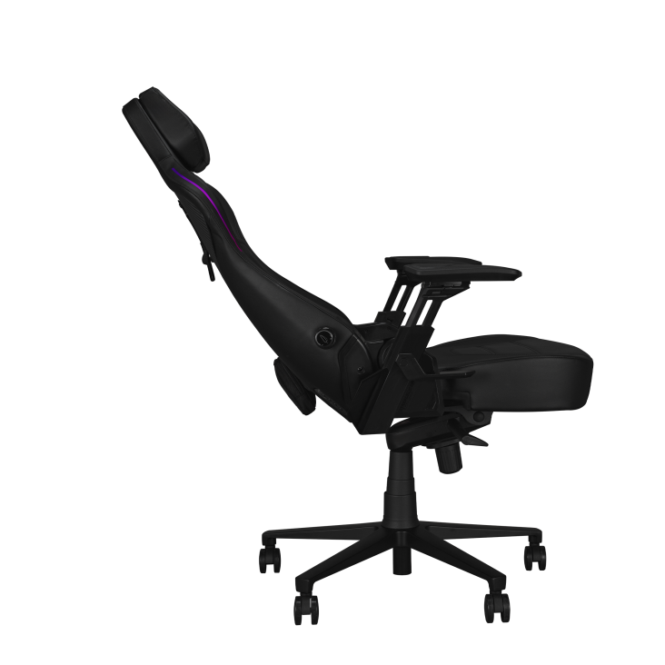 ROG Courser Gaming Chair side view from right with 155-degree recline