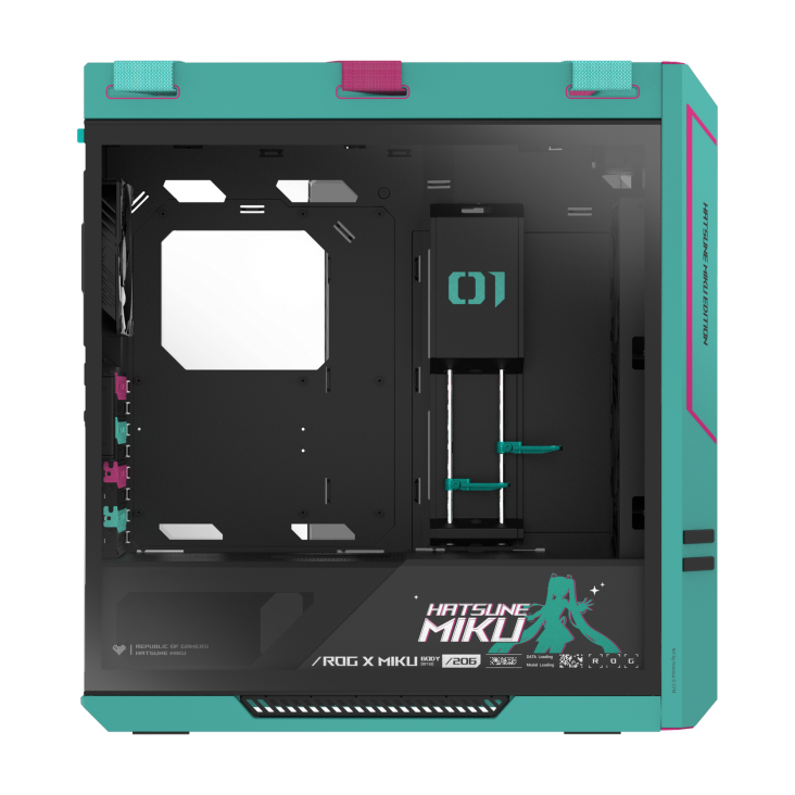 ROG Strix Helios II Hatsune Miku Edition left side shot