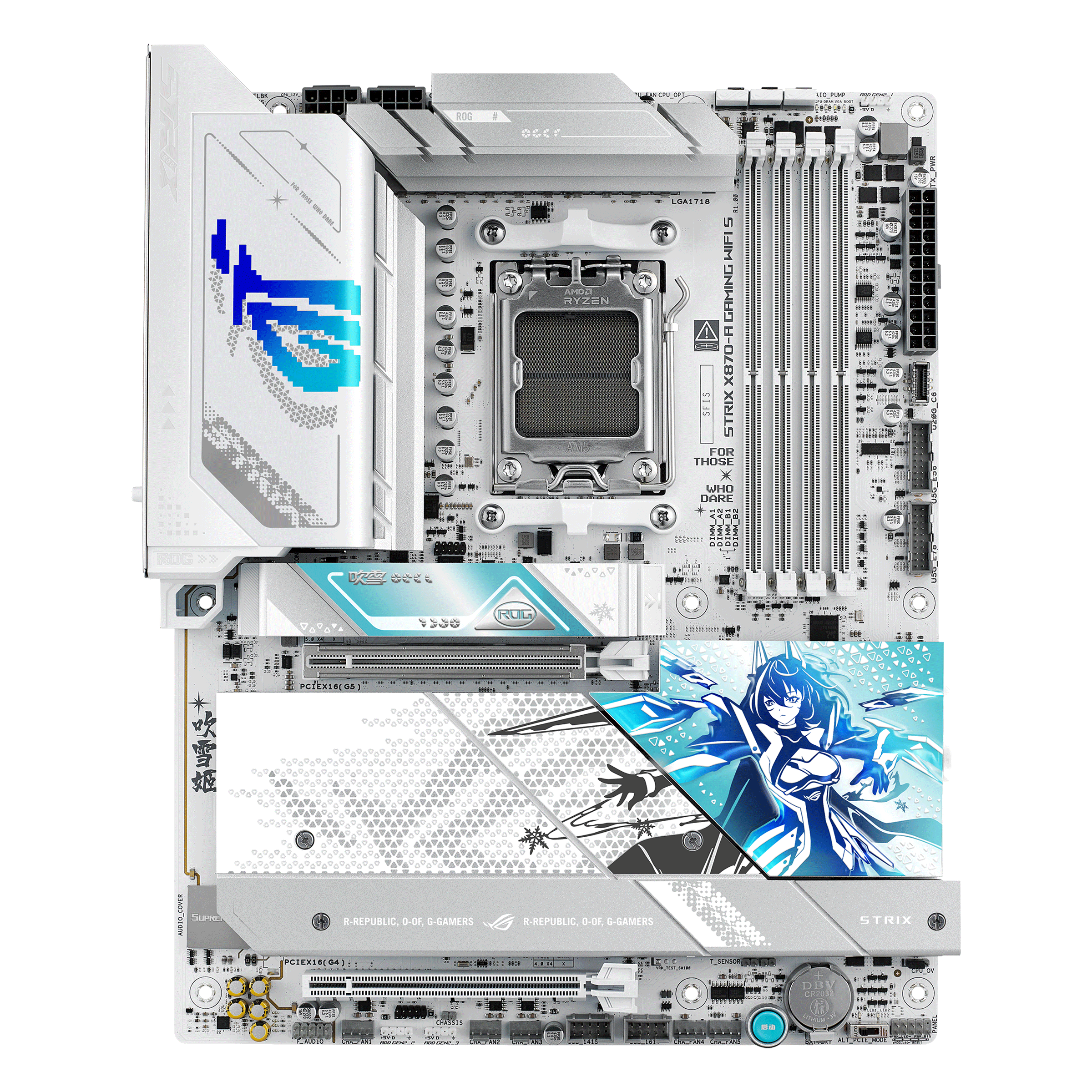 ROG STRIX X870-A GAMING WIFI S吹雪 | ROG Strix | 电竞 主板｜ROG