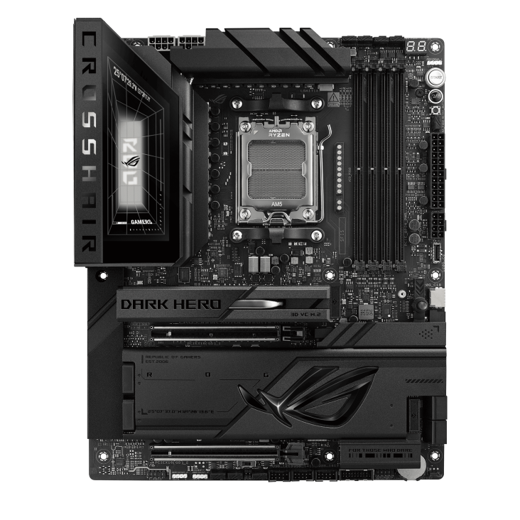 ROG Crosshair X870E Dark Hero front view