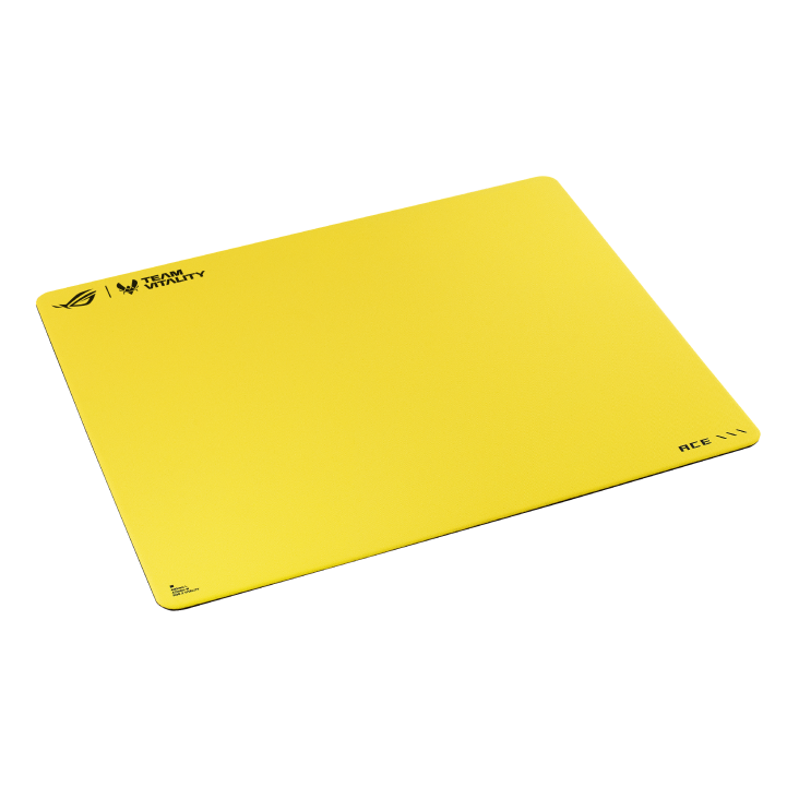 Slanted side View from the right of the ROG Hone Control Ace L Vitality Edition Mousepad