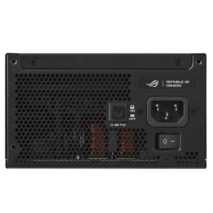ROG Strix 1200W Platinum with ROG Equalizer rear side