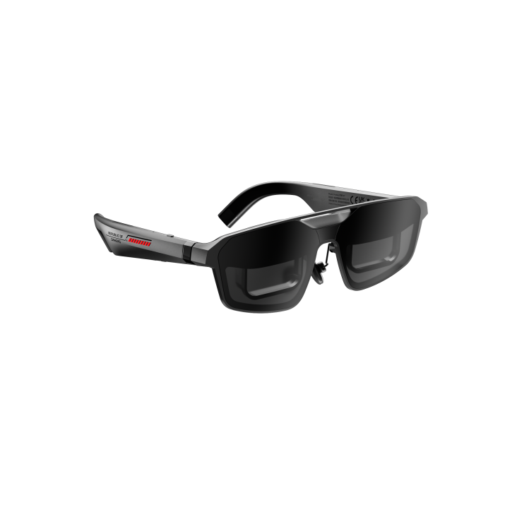 ROG XREAL R1 smart glasses front-right 45-degree view