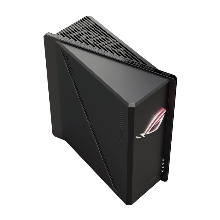 ROG Strix GS7 Pro top-front view, tilted 45 degrees