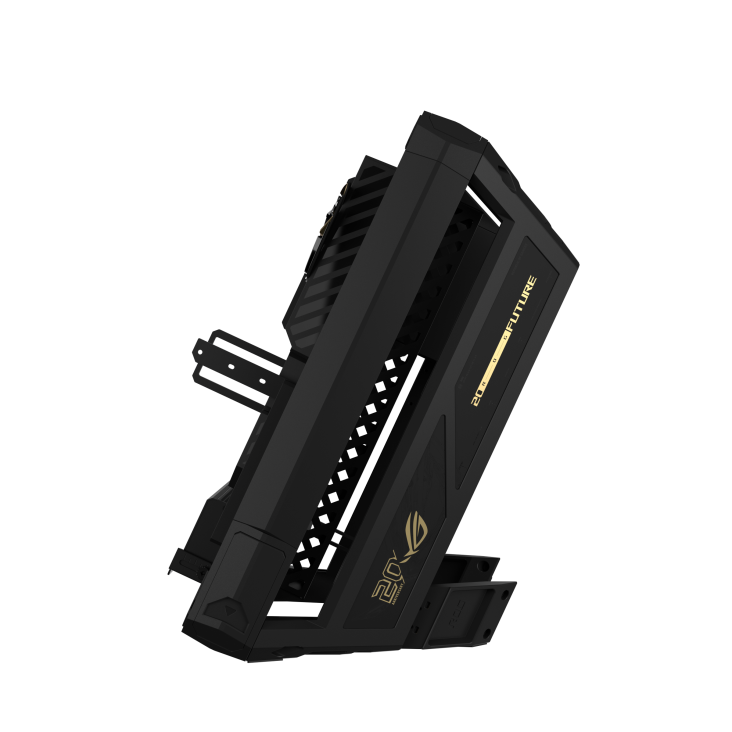 Side view of ROG GR20 Edition 20’s angled placement 