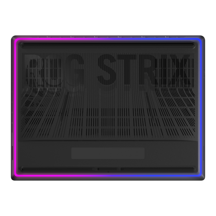 ROG Strix SCAR 18 (2026) High-performance, sleek design, dynamic RGB lighting, powerful cooling, captivating front view.