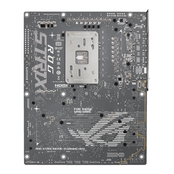 ROG Strix X870E-A Gaming WiFi7 Neo Strix X870E-A Neo back view