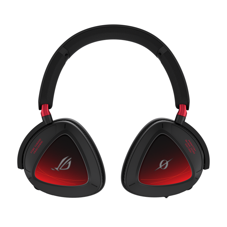 gaming headset - front view with RGB lighting off