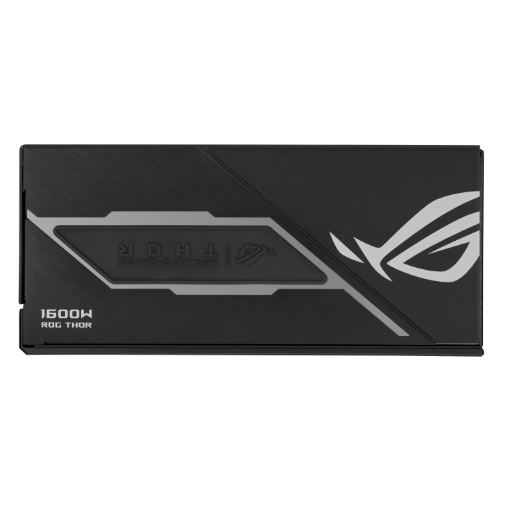 ROG Thor 1600W Titanium III EVO rear side with silicone dust cover