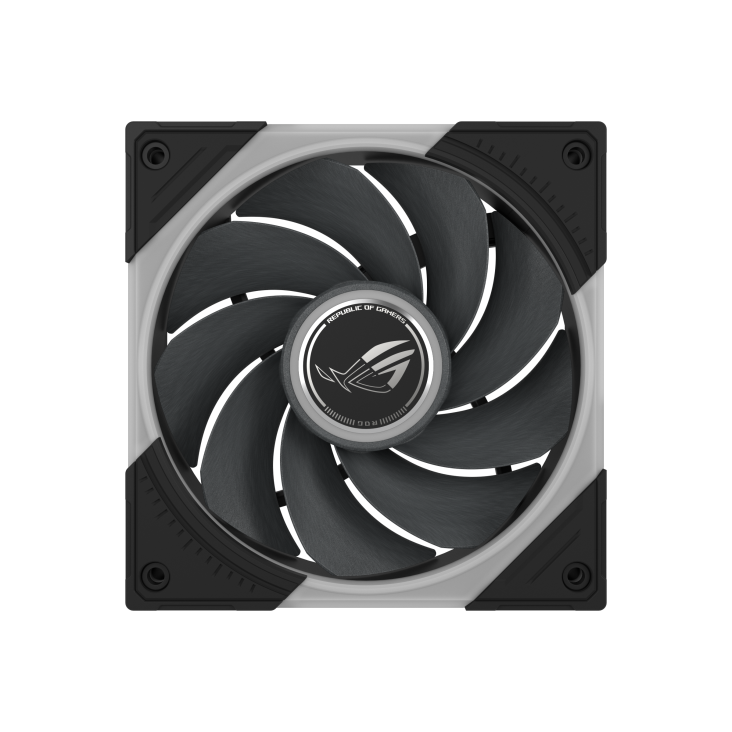 ROG Eurux GR120 ARGB Fan reverse blade Black front view