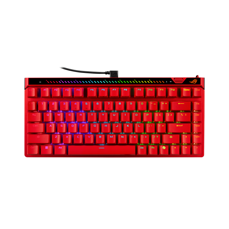 ROG Falchion Ace 75 HE Lava Red front view