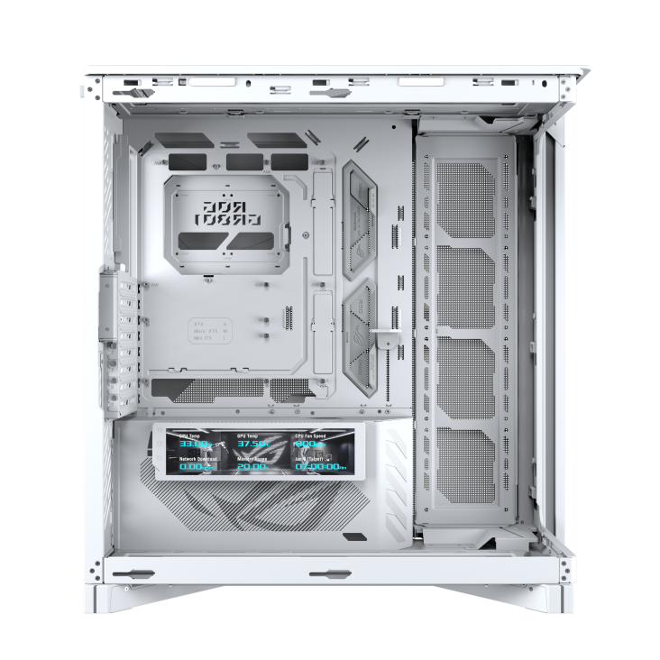 Interior view of ROG Cronox Dual TG White