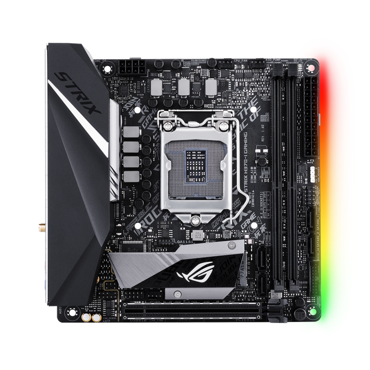 ROG STRIX H370-I GAMING front view