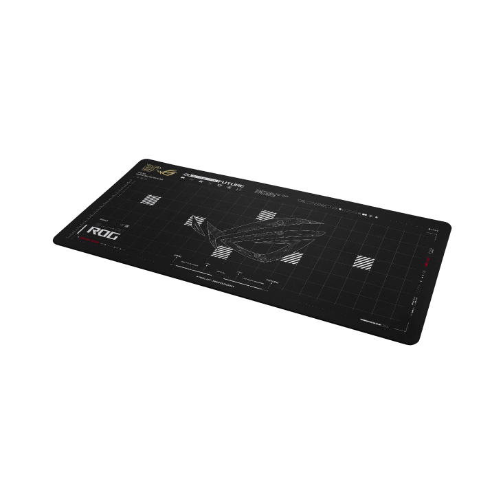 Angled side view to the right of the Scabbard II XXL Edition 20 mousepad