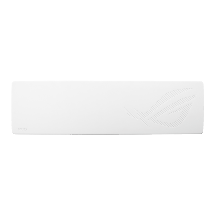White Keyboard Wrist Rest front view