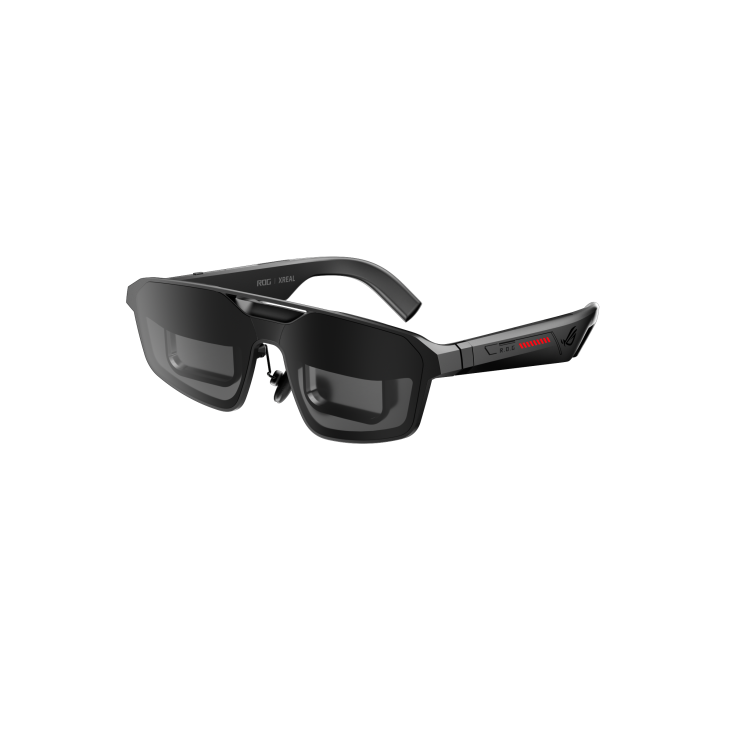 ROG XREAL R1 smart glasses left side profile view