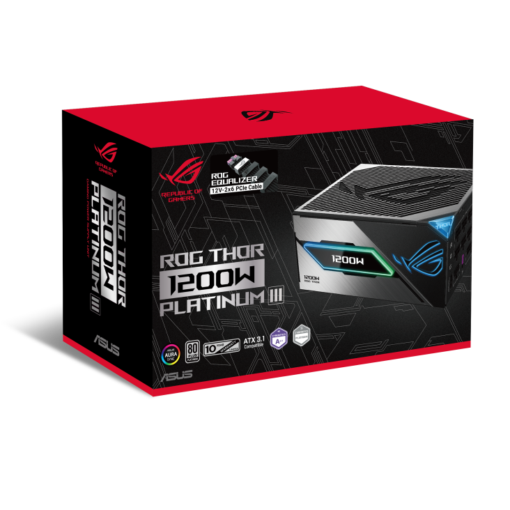 ROG Thor 1200W Platinum III with ROG Equalizer package
