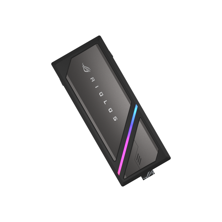 ROG Strix Aiolos shown from an angled front view