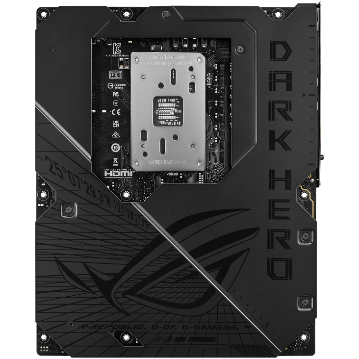 ROG CROSSHAIR X870E Dark Hero Back View