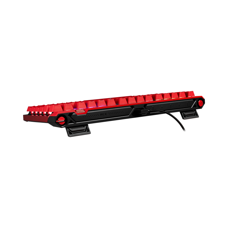 ROG Falchion Ace 75 HE Lava Red top view to the right